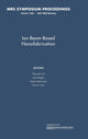 Book cover of: Ion-Beam-Based Nanofabrication: Volume 1020
