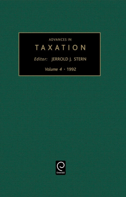 Book cover of: Advances in Taxation. By: Jerrold J. Stern