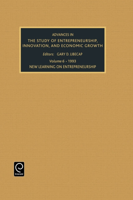 Book cover of: New Learning on Entrepreneurship. By: Gary D. Libecap