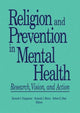 Book cover of: Religion and Prevention in Mental Health. By: Kenneth I. Pargament