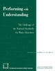 Book cover of: Performing with Understanding. By: Bennett Reimer