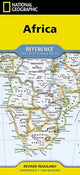 Book cover of: National Geographic Africa Map (Folded with Flags and Facts)