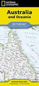 Book cover of: National Geographic Australia and Oceania Map (Folded with Flags and Facts)