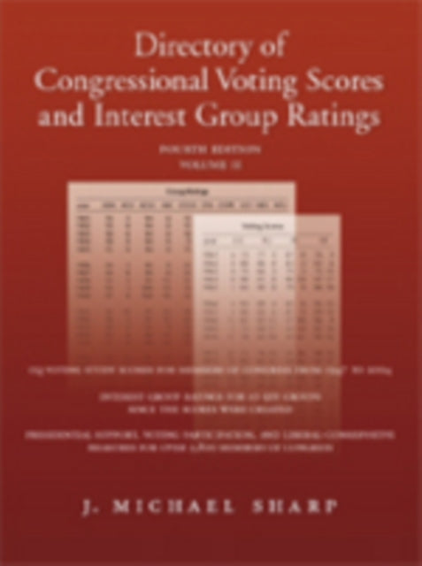 Book cover of: Directory of Congressional Voting Scores and Interest Group Ratings SET