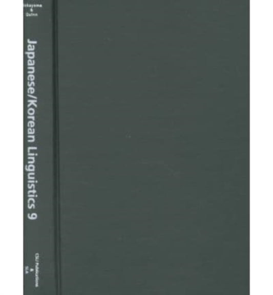 Book cover of: Japanese/Korean Linguistics, Volume 9