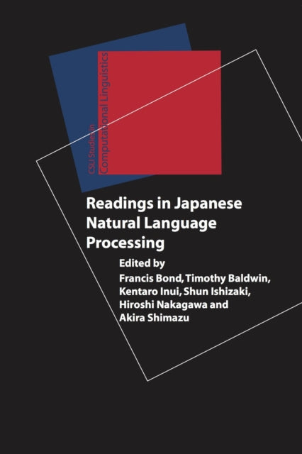 Book cover of: Readings in Japanese Natural Language Processing
