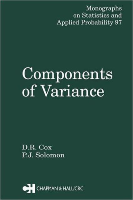 Book cover of: Components of Variance. By: David R. Cox
