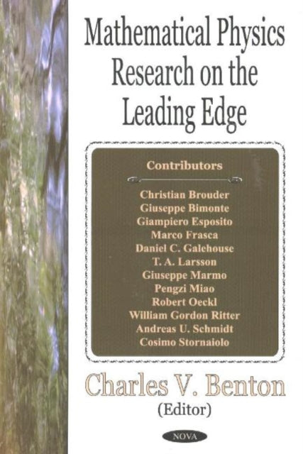 Book cover of: Mathematical Physics Research on the Leading Edge. By: Charles V. Benton