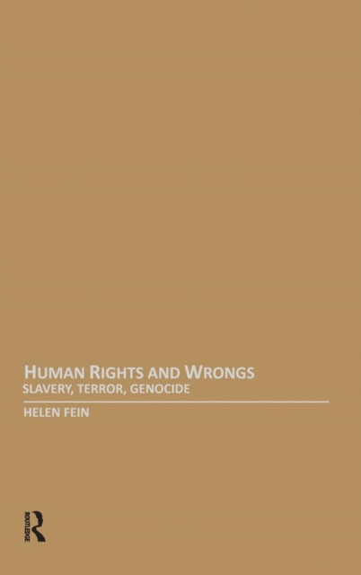 Book cover of: Human Rights and Wrongs. By: Helen Fein