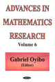 Book cover of: Advances in Mathematics Research. By: Gabriel Oyibo