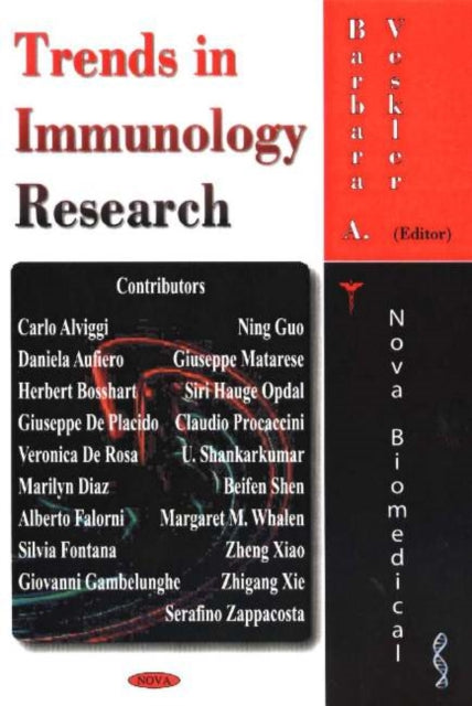 Book cover of: Trends in Immunology Research. By: Barbara A. Veskler