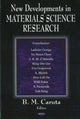 Book cover of: New Developments in Materials Science Research. By: Igor N. Martsch