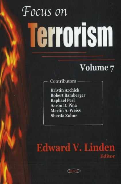 Book cover of: Focus on Terrorism. By: Edward V. Linden