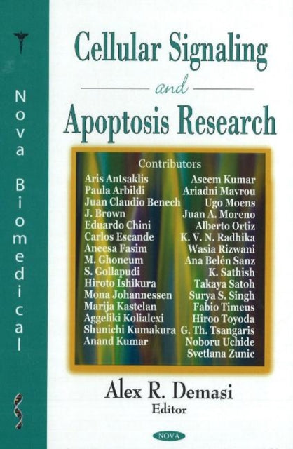 Book cover of: Cellular Signaling & Apoptosis Research. By: Alex R. Demasi