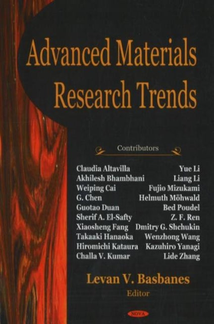 Book cover of: Advanced Materials Research Trends. By: Levan V. Basbanes