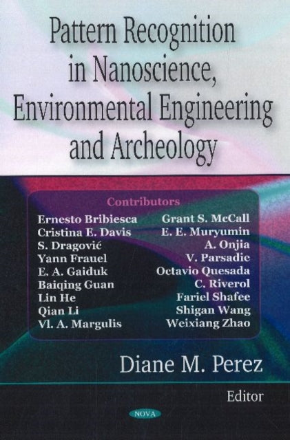 Book cover of: Pattern Recognition in Nanoscience, Environmental Engineering & Archeology. By: Diane M. Perez