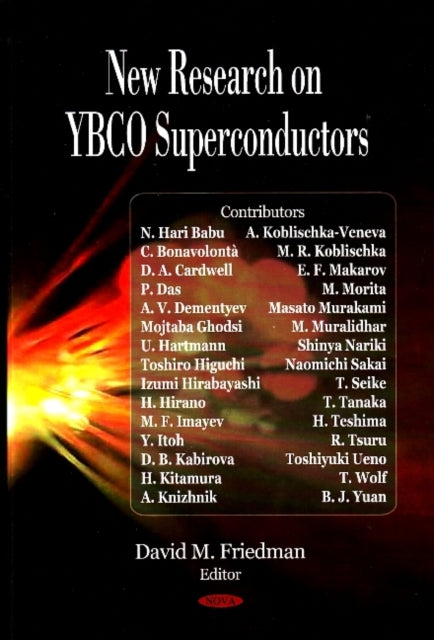 Book cover of: New Research on YBCO Superconductors