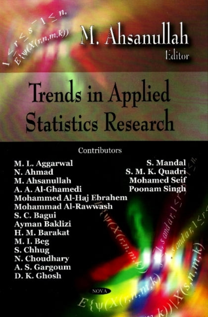 Book cover of: Trends in Applied Statistics Research