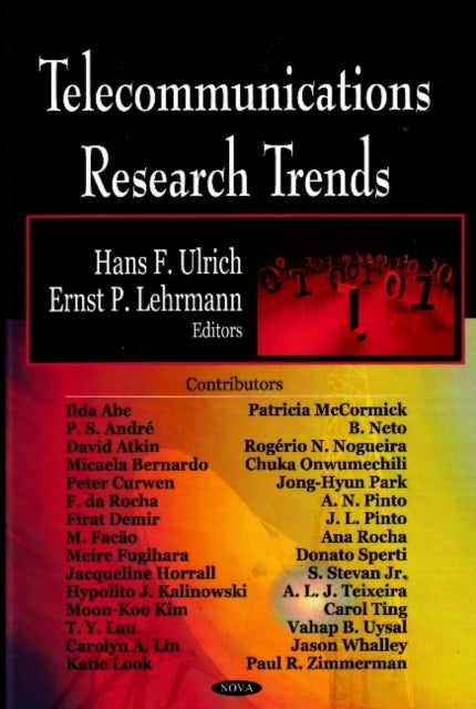 Book cover of: Telecommunications Research Trends