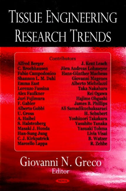 Book cover of: Tissue Engineering Research Trends