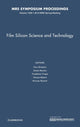 Book cover of: Film Silicon Science and Technology: Volume 1536