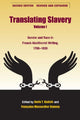 Book cover of: Translating Slavery v. 1. By: Doris Y. Kadish