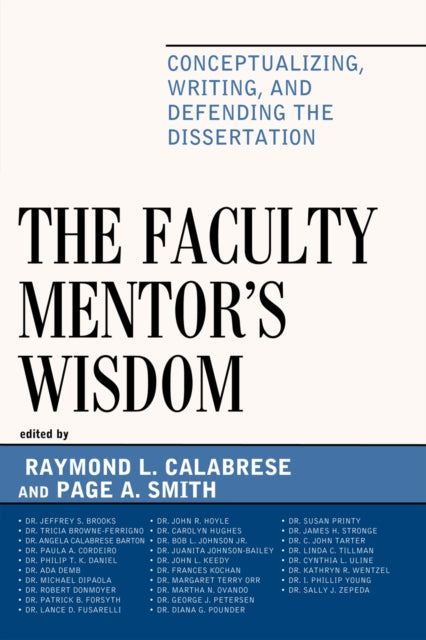Book cover of: Faculty Mentor's Wisdom. By: Raymond L. Calabrese