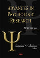 Book cover of: Advances in Psychology Research. By: Alexandra M. Columbus