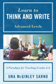 Book cover of: Learn to Think and Write. By: Una Sarno