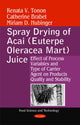 Book cover of: Spray Drying of Acai (Euterpe Oleracea Mart) Juice. By: Renata V. Tonon