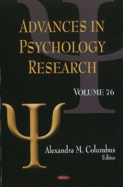 Book cover of: Advances in Psychology Research. By: Alexandra M. Columbus