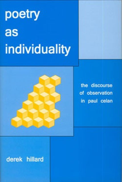 Book cover of: Poetry as Individuality. By: Derek Hillard