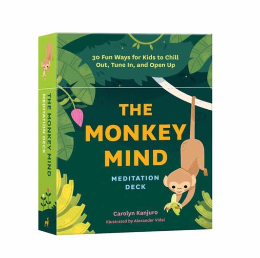 Book cover of: Monkey Mind Meditation Deck. By: Carolyn Kanjuro