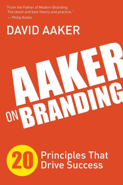 Book cover of: Aaker on Branding. By: David Aaker