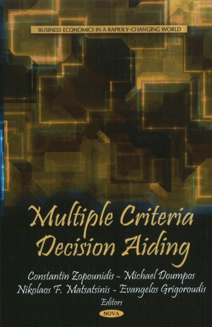Book cover of: Multiple Criteria Decision Aiding. By: Constantin Zopounidis