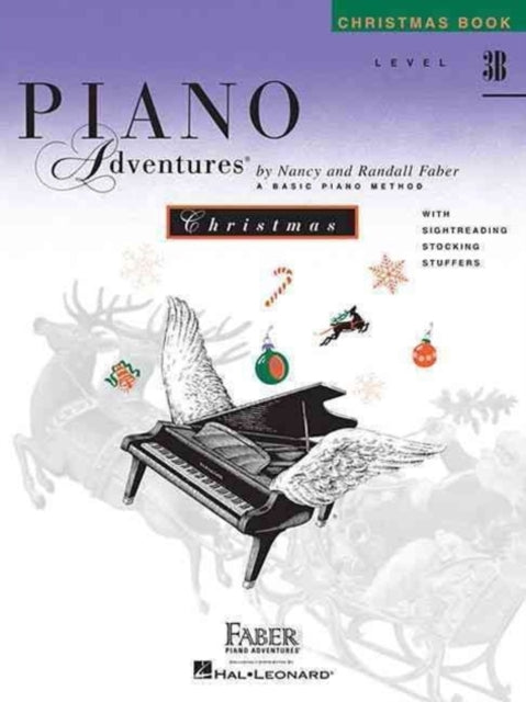 Book cover of: Piano Adventures Christmas Book Level 3B. By: Nancy Faber
