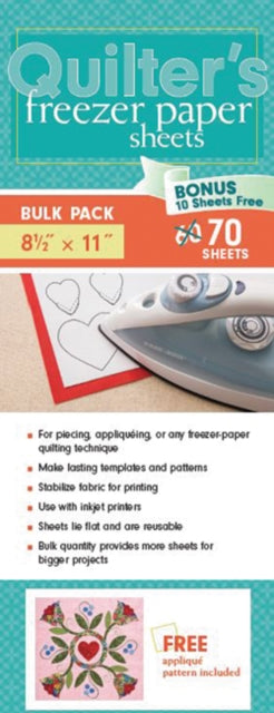 Book cover of: Quilter's Freezer Paper Sheets, Bulk Pack