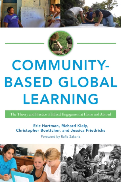 Book cover of: Community-Based Global Learning. By: Eric Hartman