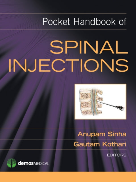 Book cover of: Pocket Handbook of Spinal Injections. By: Anupam Sinha