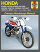 Book cover of: Honda XR50R, XR70R, XR80R, XR100R, CRF50F, CRF70F, CRF80F, CRF100F (85-20). By: Editors of Haynes Manuals