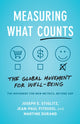 Book cover of: Measuring What Counts. By: Joseph E. Stiglitz