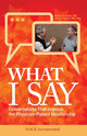 Book cover of: What I Say. By: Robert Osher