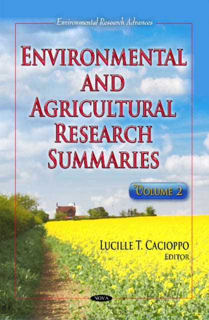 Book cover of: Environmental & Agricultural Research Summaries. By: Lucille T. Cacioppo