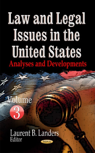 Book cover of: Law & Legal Issues in the United States. By: Laurent B. Landers