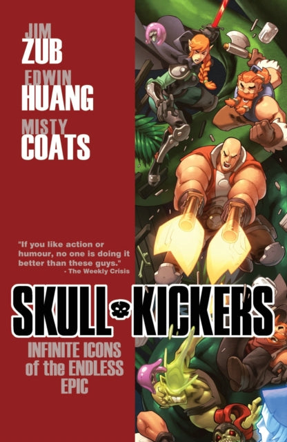 Book cover of: Skullkickers Volume 6: Infinite Icons of the Endless Epic. By: Edwin Huang