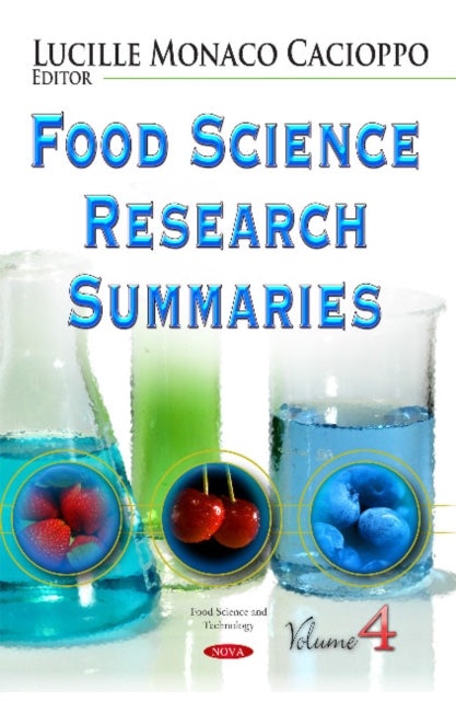 Book cover of: Food Science Research Summaries. By: Lucille Monaco Cacioppo