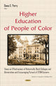 Book cover of: Higher Education of People of Color. By: Dana G. Perry