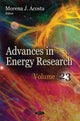 Book cover of: Advances in Energy Research. By: Morena J. Acosta