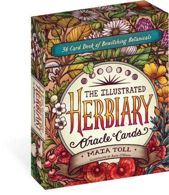 Book cover of: Illustrated Herbiary Oracle Cards. By: Maia Toll
