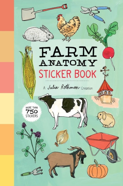 Book cover of: Farm Anatomy Sticker Book. By: Julia Rothman